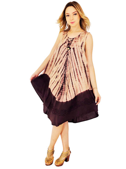 Boho Launch Dress Brown * - Tenku Designs