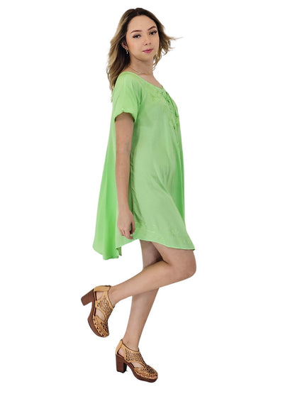 Boho Launch Dress Lime Green * - Tenku Designs