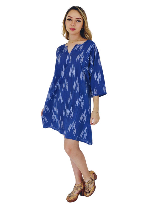 Boho Tunik Dress Blue * - Tenku Designs