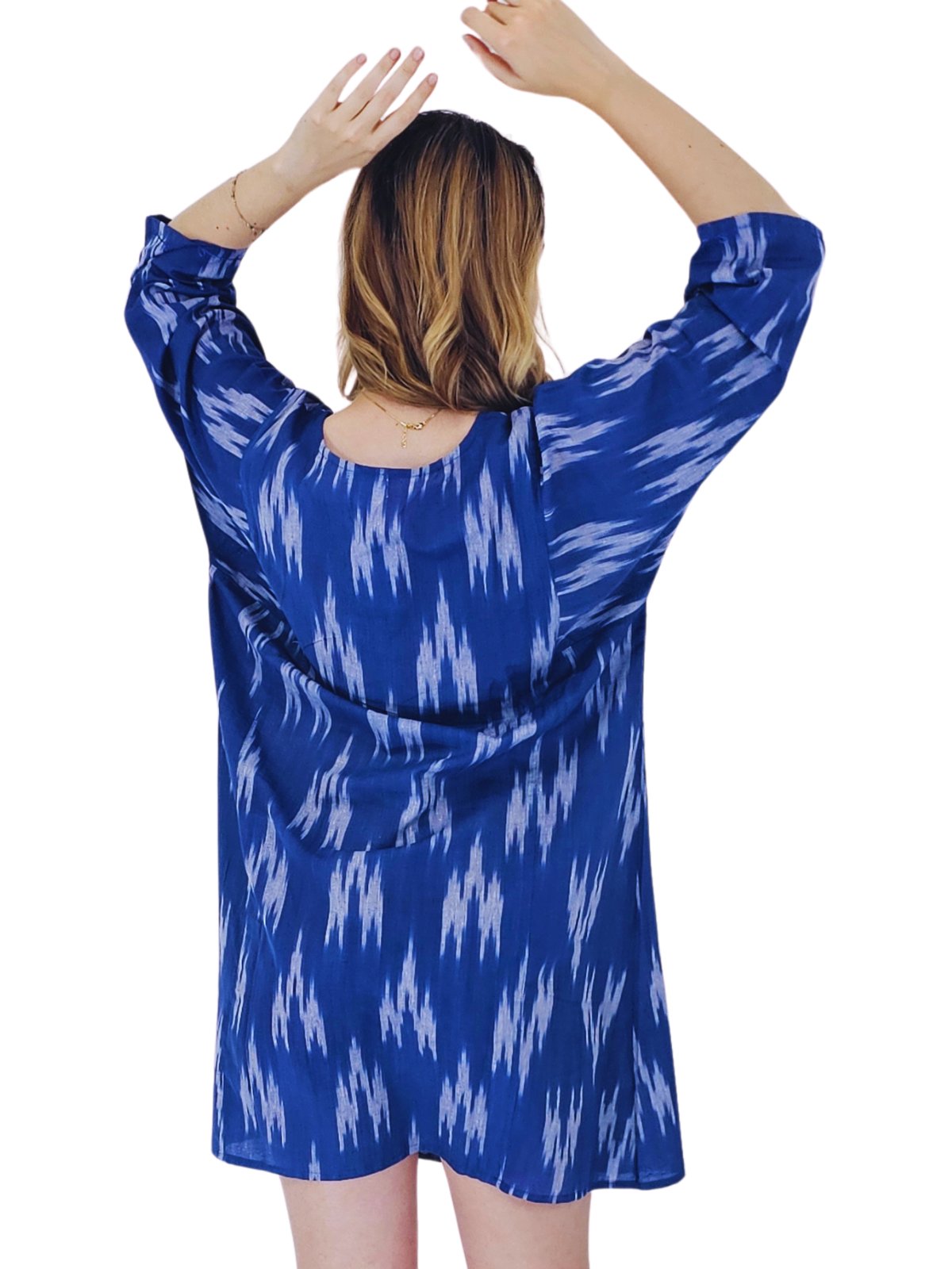 Boho Tunik Dress Blue * - Tenku Designs