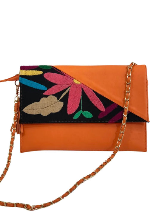 Clutch bag Orange * - Tenku Designs