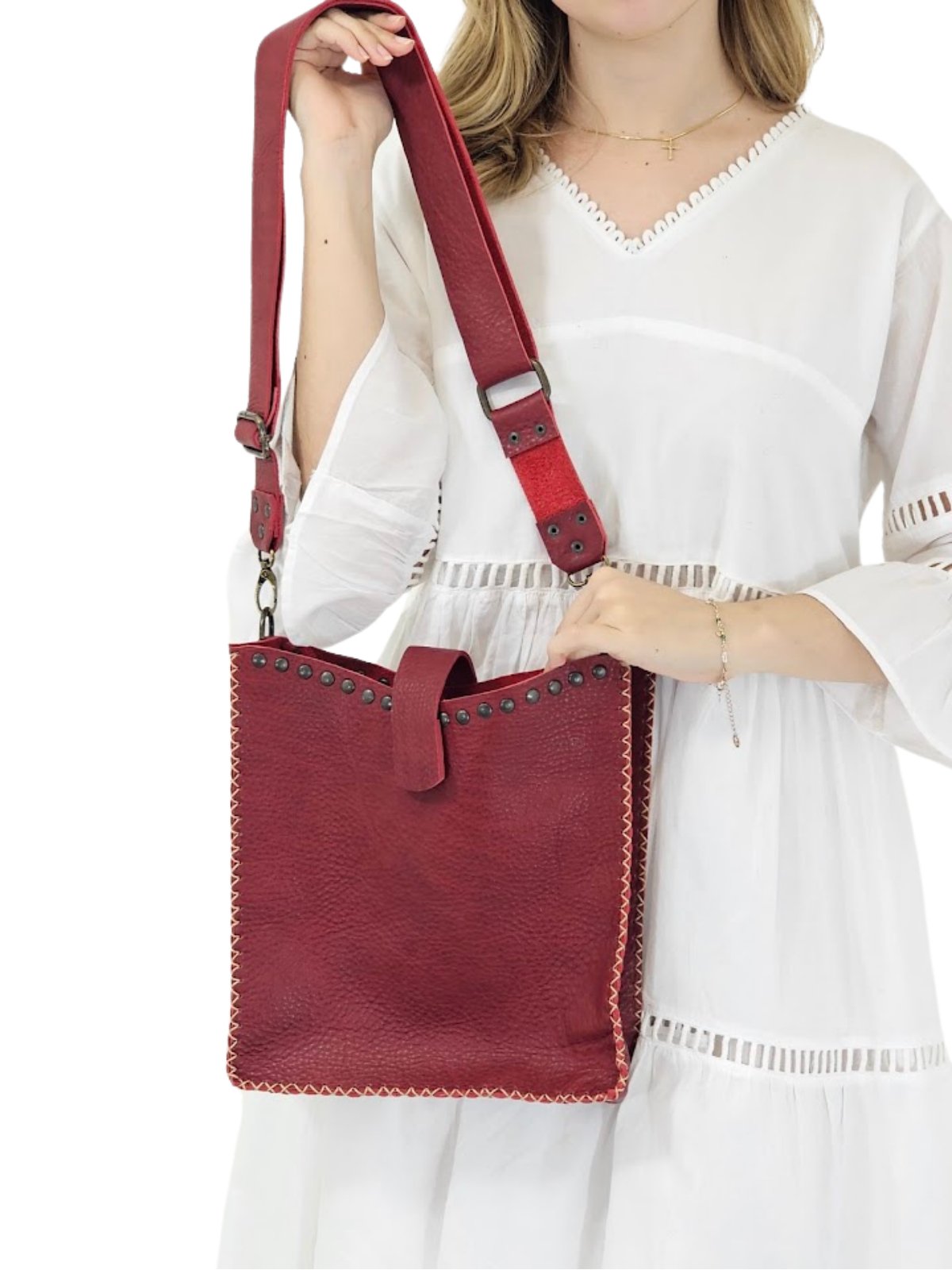 College Tote Cherry * - Tenku Designs