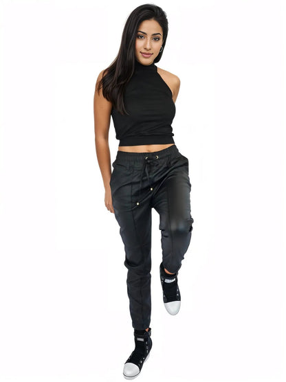 Comfy Vegan Leather - Like Jogger - Tenku Designs