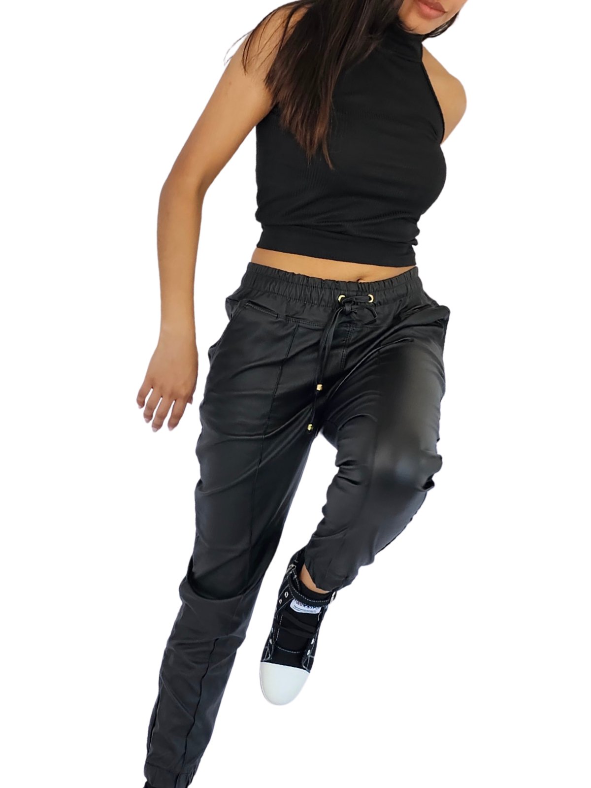 Comfy Vegan Leather - Like Jogger - Tenku Designs