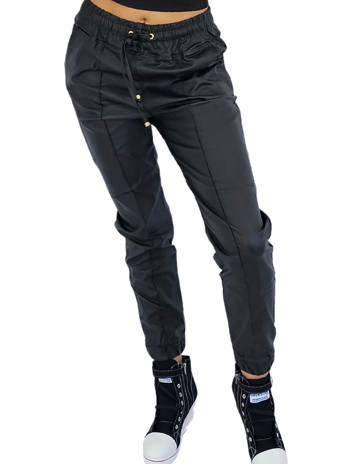 Comfy Vegan Leather - Like Jogger - Tenku Designs