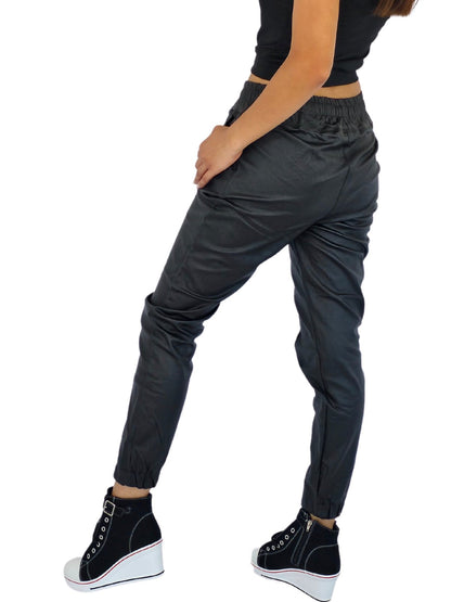 Comfy Vegan Leather - Like Jogger - Tenku Designs