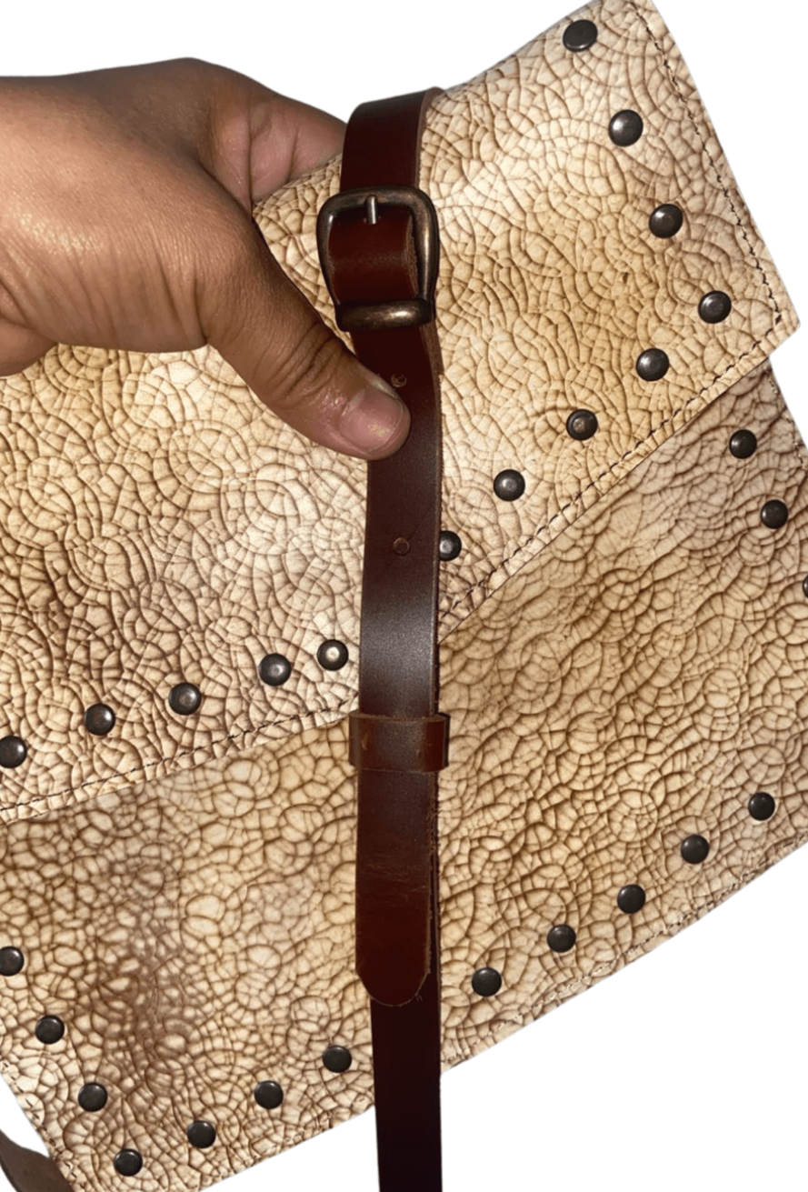 Hybrid Crosboddy Hand Wrist Bag Crocodile Embossed Black - Tenku Designs