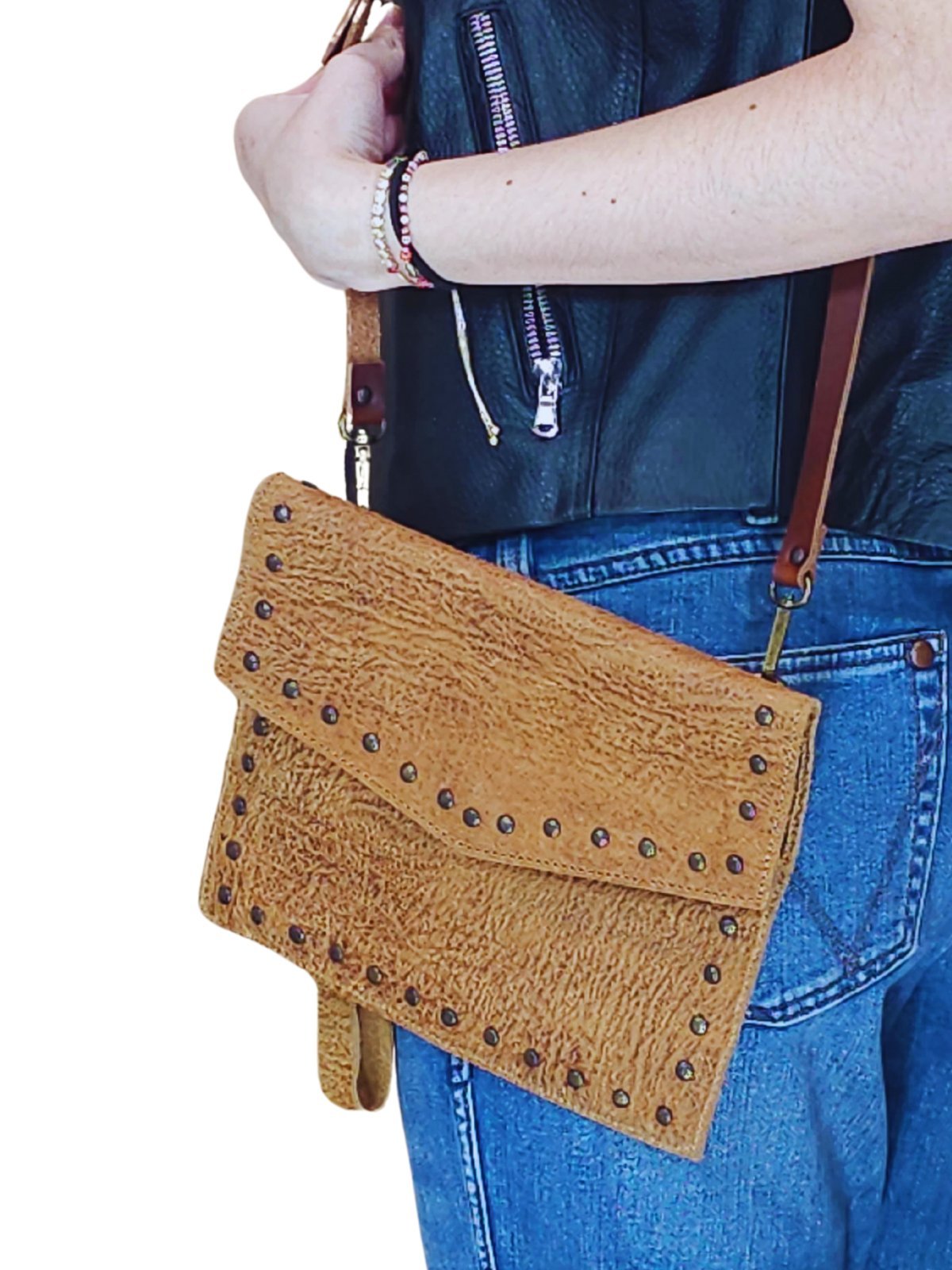 Hybrid Crosboddy Hand Wrist Bag Elephant - Tenku Designs