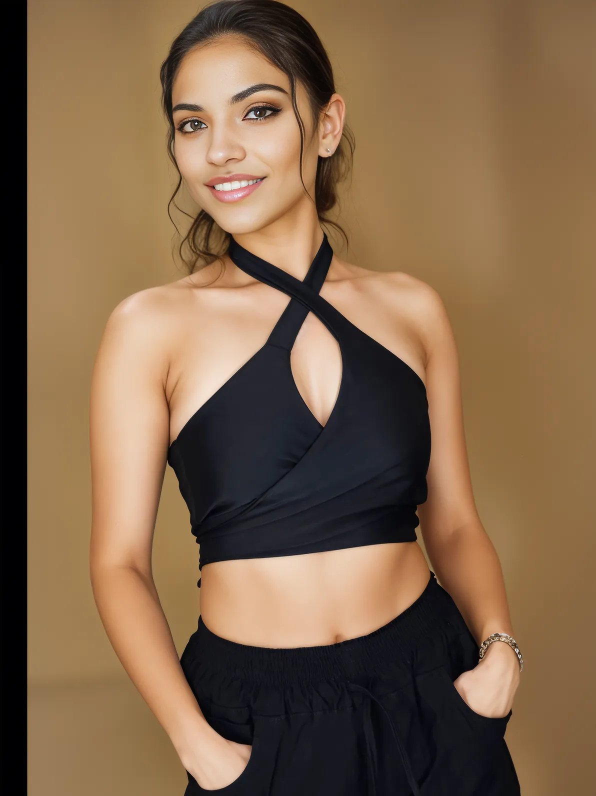 MultyWay Halter Wrap Top Black - Tenku Designs