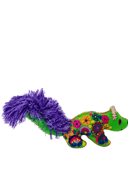 Otomi Hand Embroidered "Ardilla" - Tenku Designs