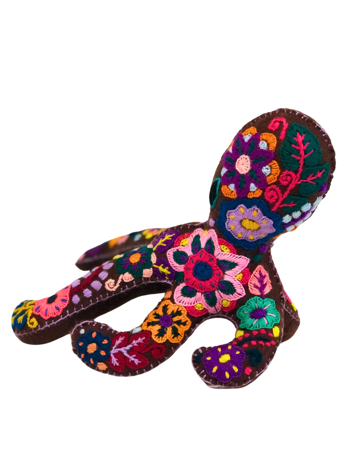 Otomi Hand Embroidered "Pulpo" - Tenku Designs