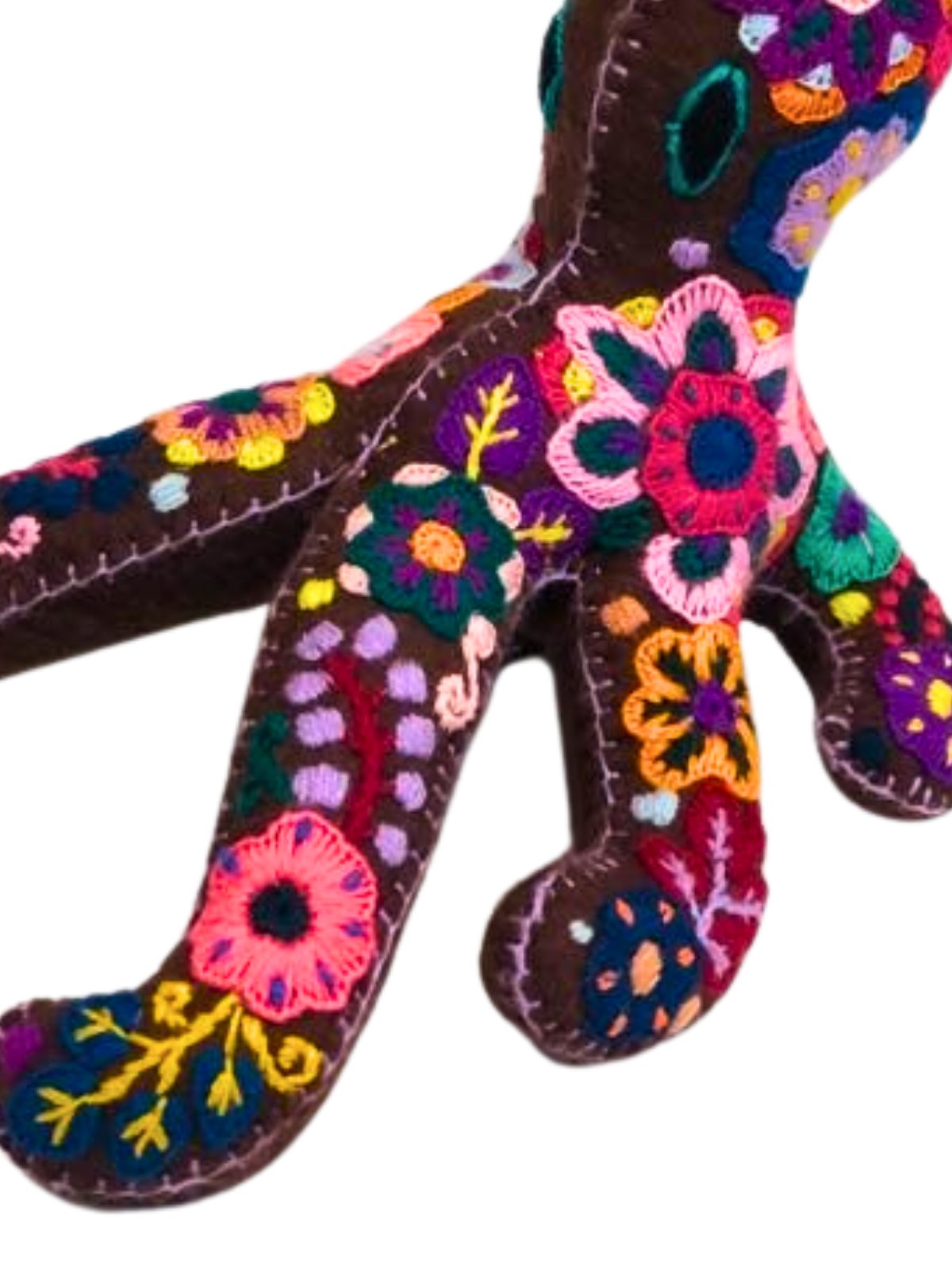 Otomi Hand Embroidered "Pulpo" - Tenku Designs