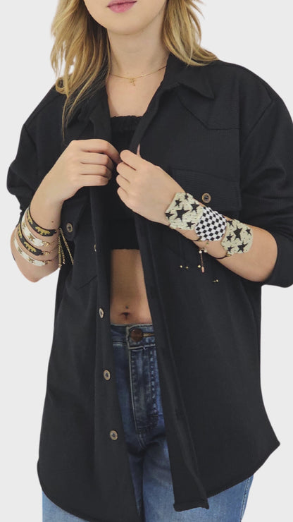 Wixarika Miyuki Beaded Bracelets – Handmade Mexican Huichol Jewelry "Corona"