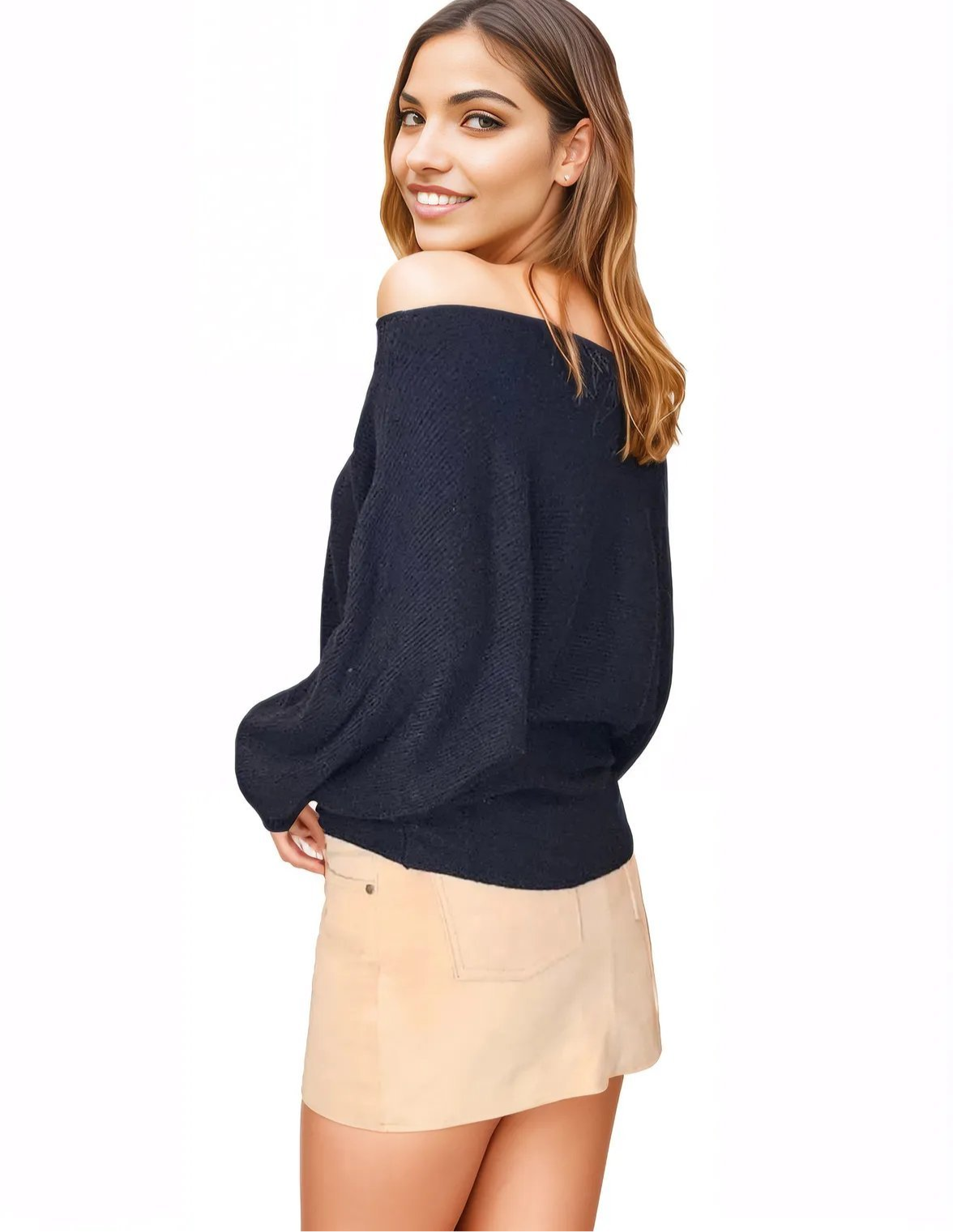 Handcrafted Lambskin Leather Suede Mini Skirt Peach