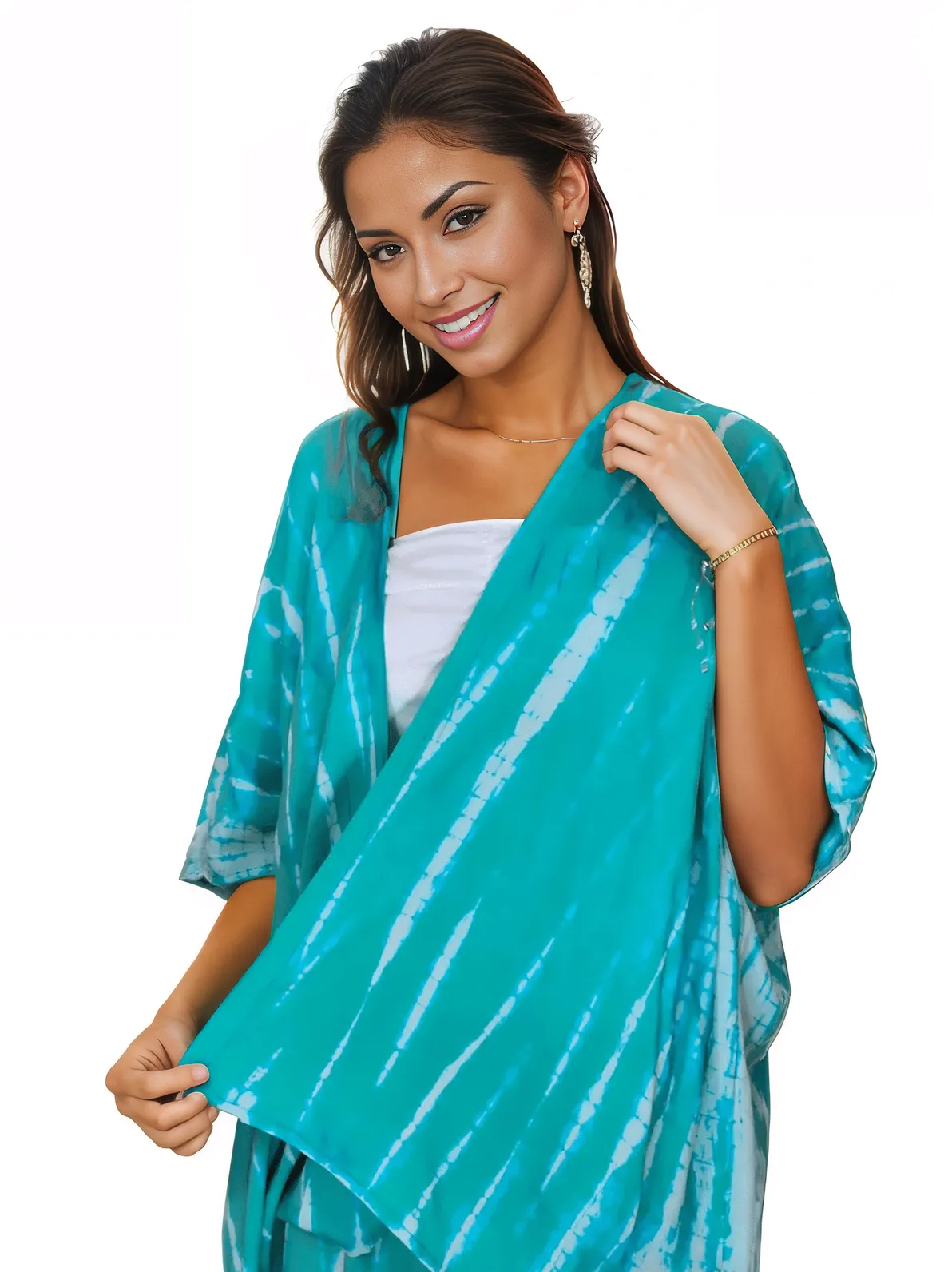 Turquoise Boho Tie - Dye Pants Set – Cozy, Chic & Effortlessly Stylish - Tenku Designs